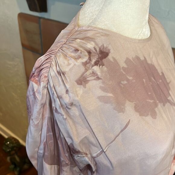 ALLSAINTS Cassandra Ume viscose/poly mini Dress in Petal Pink, 6! - Picture 4 of 10